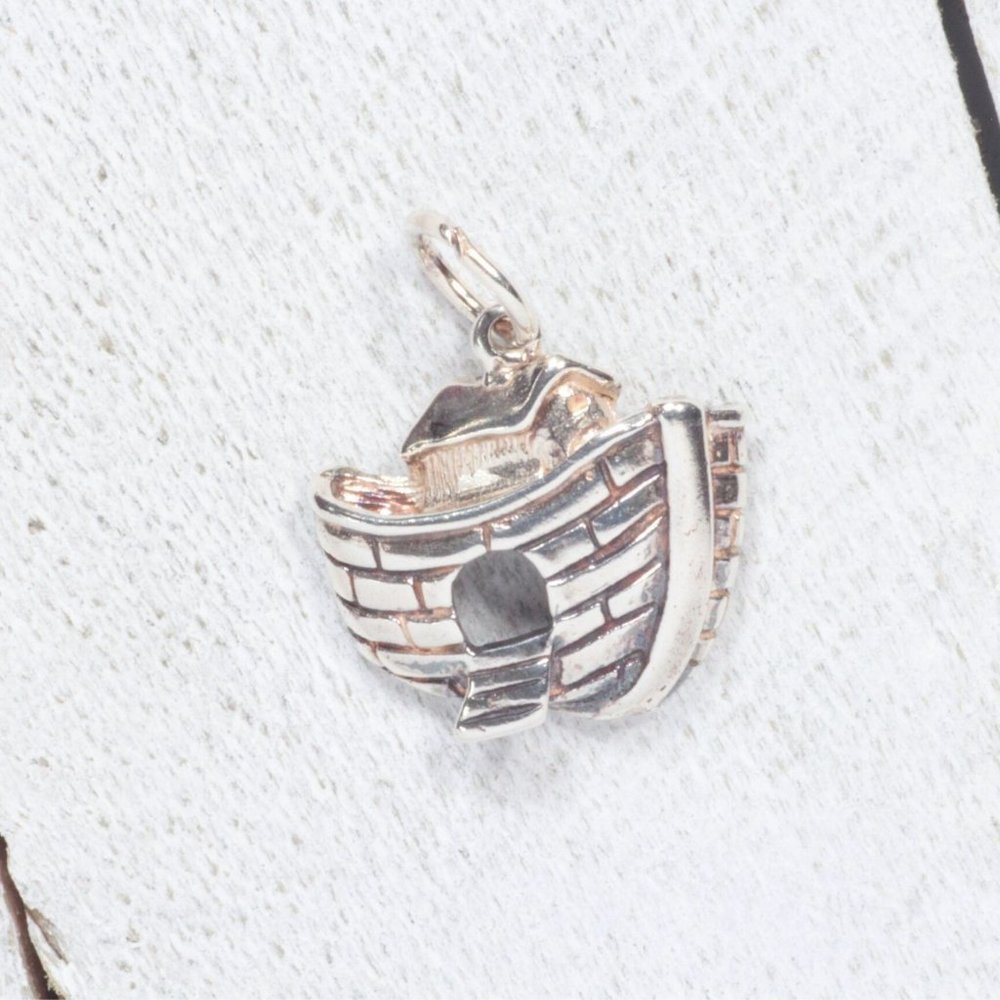 Vintage sterling Silver Noah's Ark Charm Bracelet Charm